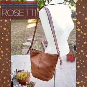 Almost Vintage Rosetti Leather Bucket Bag